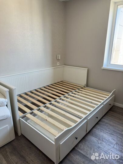 Кровать икеа с ящиками - 2 местная hemnes