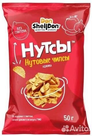 Чипсы Нутсы Аджика Don Shelldon 50 г