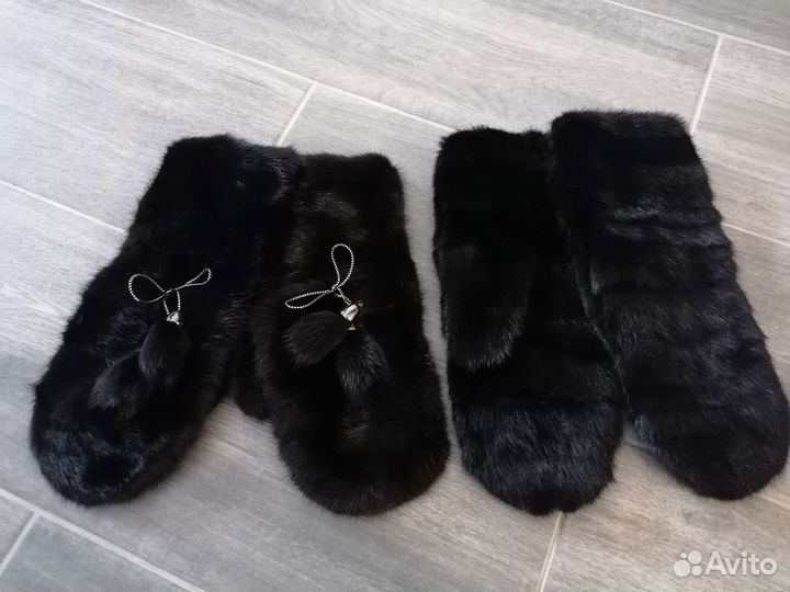 Норковые варежки