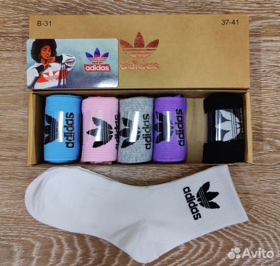 Носки Adidas 6 пар в коробке