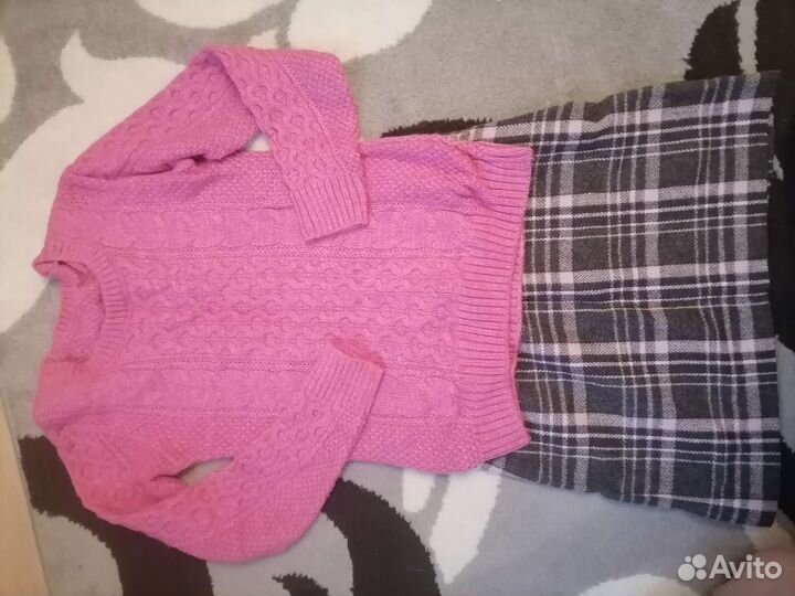 Пакет вещей джинсы, кофты, платья 42-44