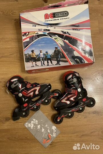 Коньки роликовые раздвижные р34-38