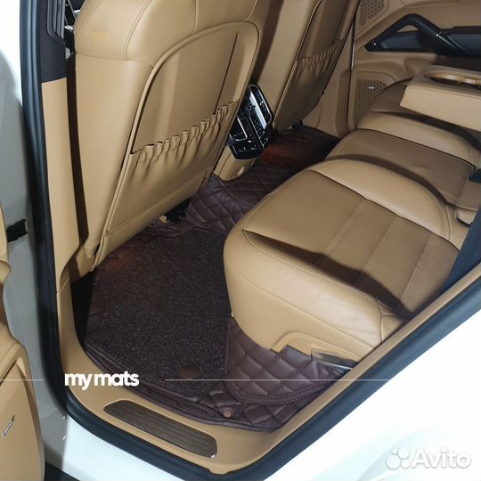 3D коврики из экокожи на Porsche на заказ