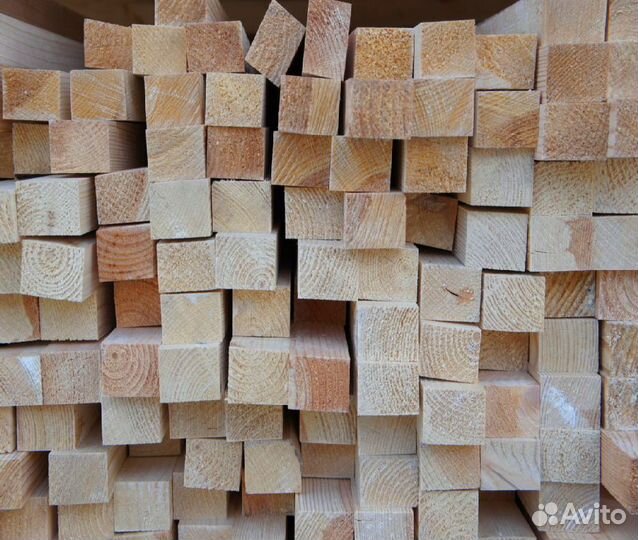 Натуральный, влагостойкий брус строганный, листвен
