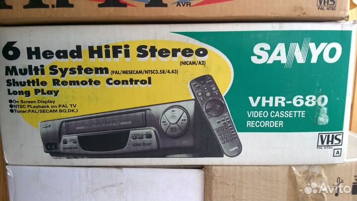 Видеомагнитофон sanyo VHR-680 6 головок Hi-Fi