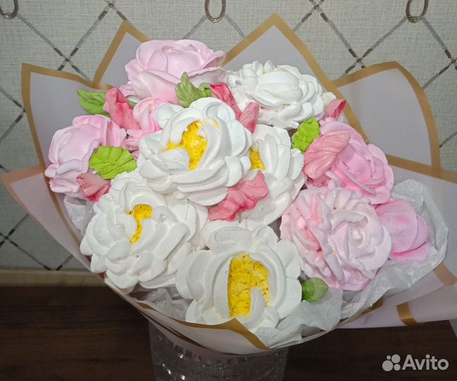 Цветы и букеты из зефира