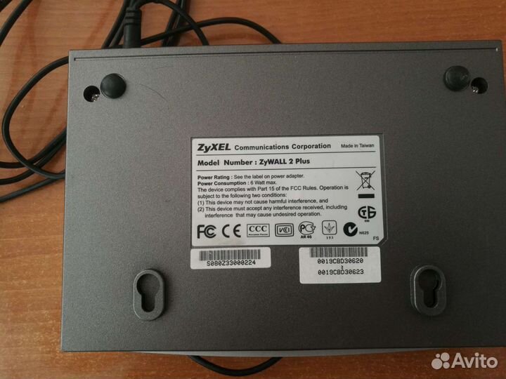 Маршрутизатор zyxel zywall 2 Plus