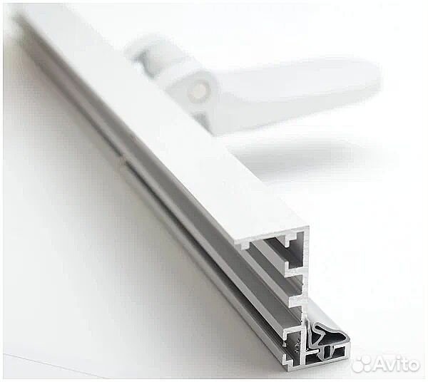 Дверь стеклянная 2000 х 700 бронзовая с фурнитурой