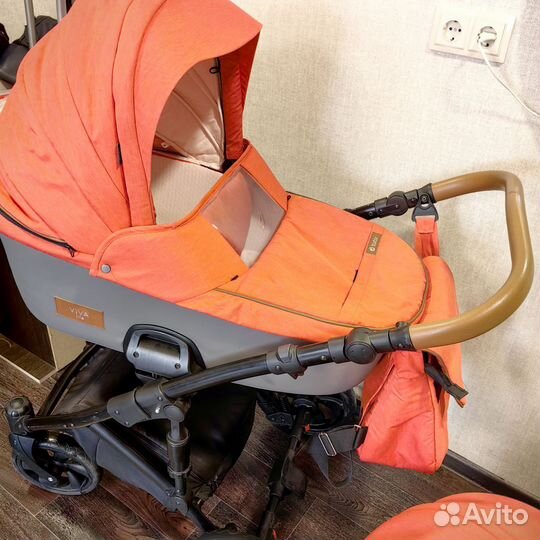 Коляска tutis Viva Life 2 в 1 Оранжево-красный
