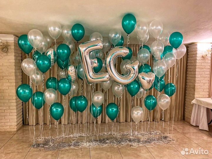 Воздушные шары на свадьбу