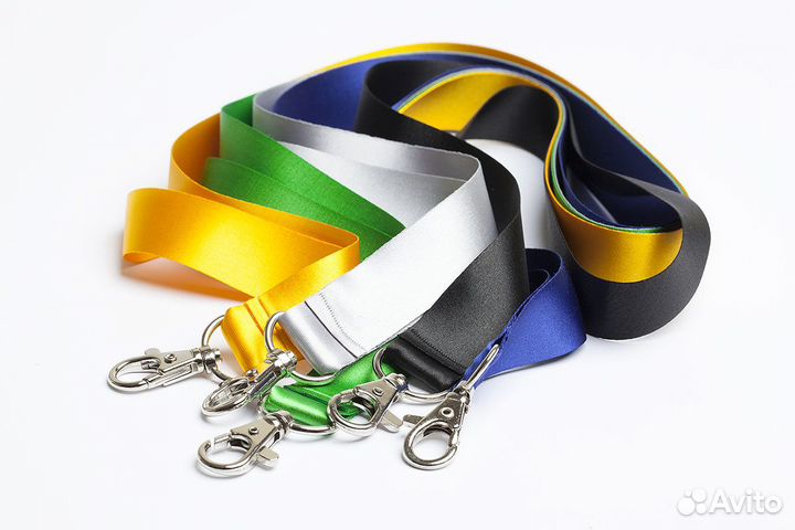 Ленты(шнурки) для бейджей (карабин, клипса)