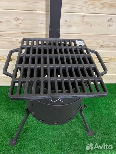 Решетка чугунная гриль 400*440