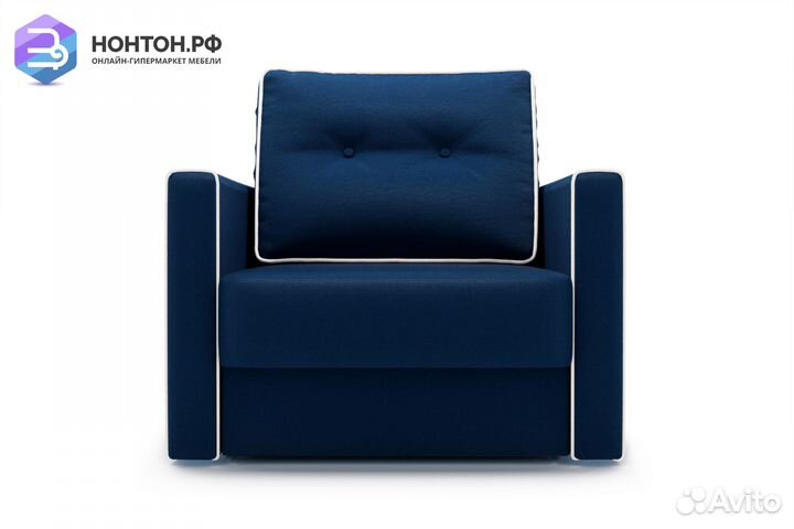 Кресло еврокнижка Леон темно-синее
