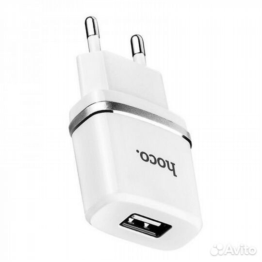 Сзу hoco C11 single USB port 1A (White)