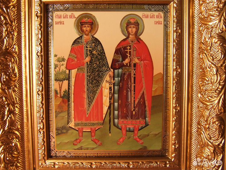 Икона Святые Борис и Глеб