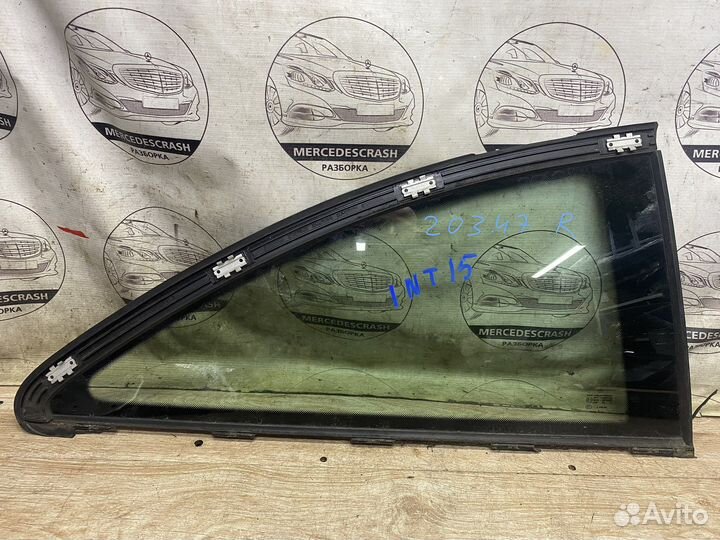 Стекло заднее правое Мерседес w203 coupe