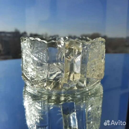 Сахарница, стекло СССР винтаж