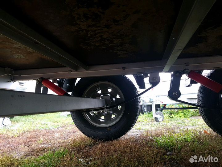 Прицеп оцинк. 2-осный 2.5х1.3 тент 1500мм
