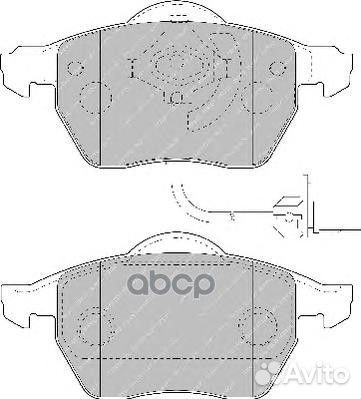 Колодки тормозные к-кт ferodo FDB1717 Ferodo