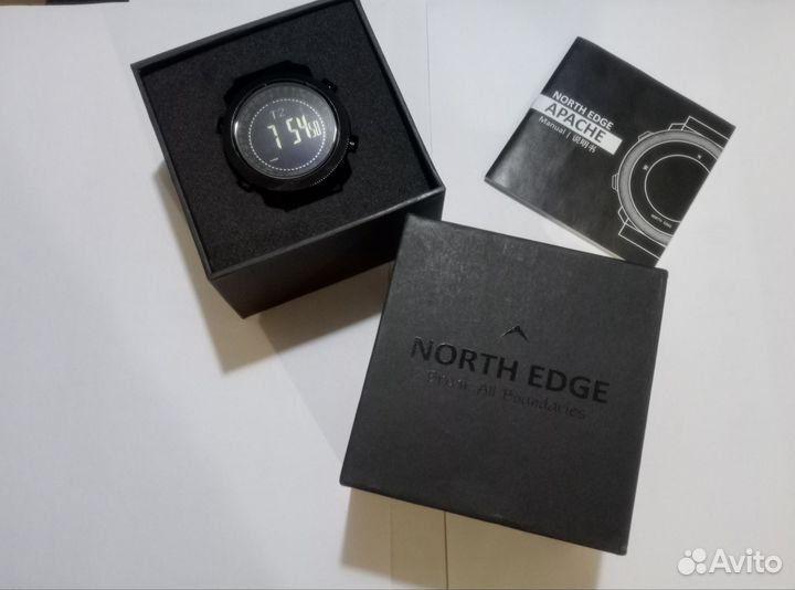 Часы North Edge Apache 3 Black Nylon