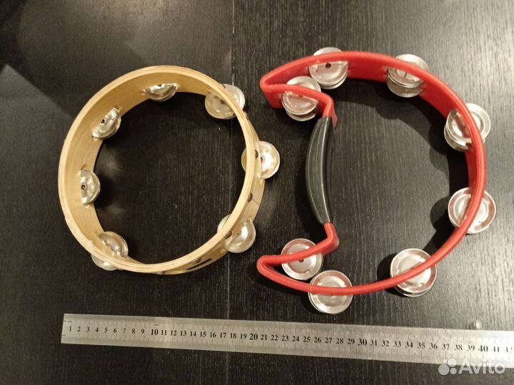 Бубен тамбурин 2 шт