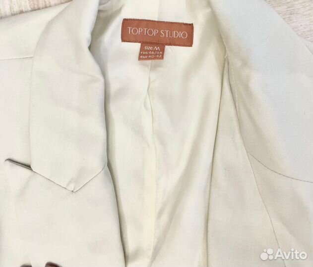 Платье пиджак 44 беж