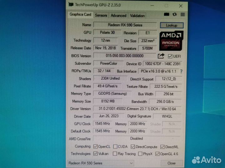 Rx 590 8gb
