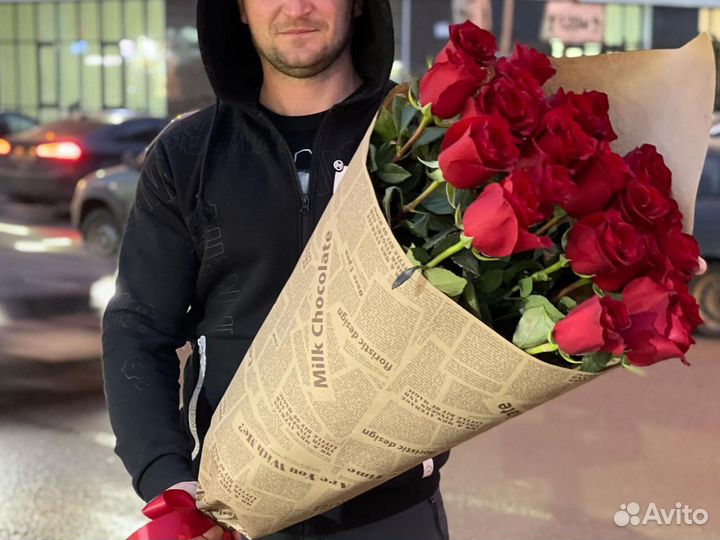 15 роз 51 25 31 25 Розы Цветы доставка