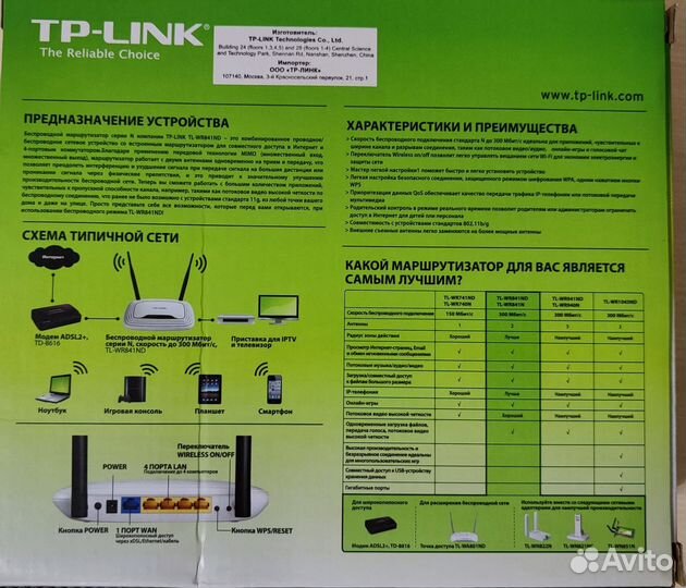 Wifi роутер tp link