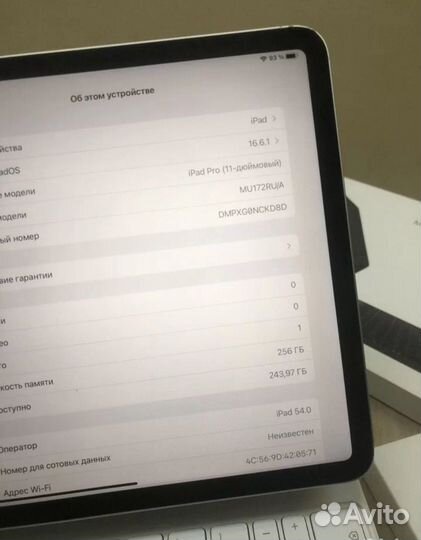 iPad Pro 11 256Gb LTE RU/A Procreate Все работает