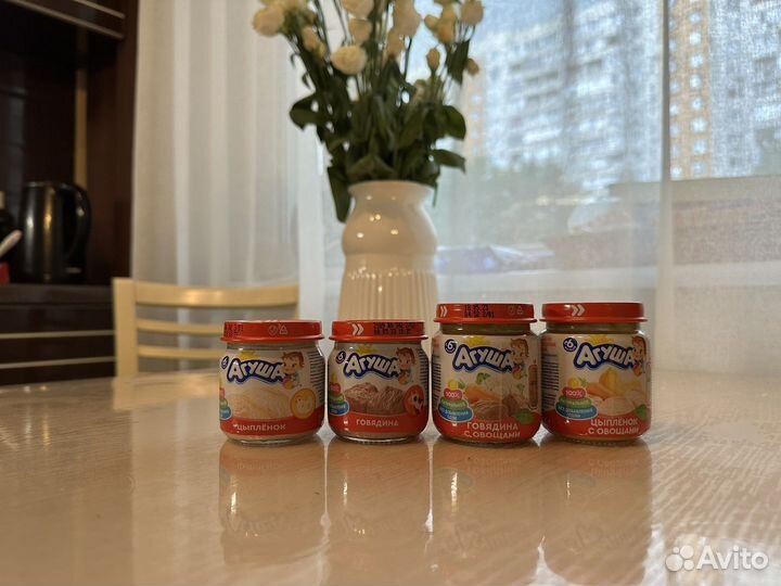 Мясное пюре агуша каша