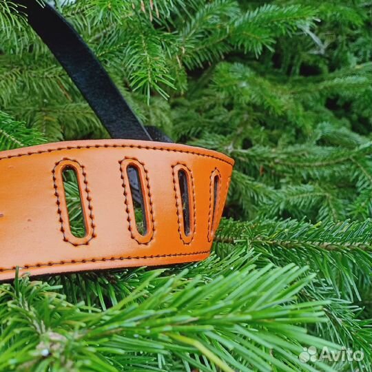 Ремень для гитары кожа