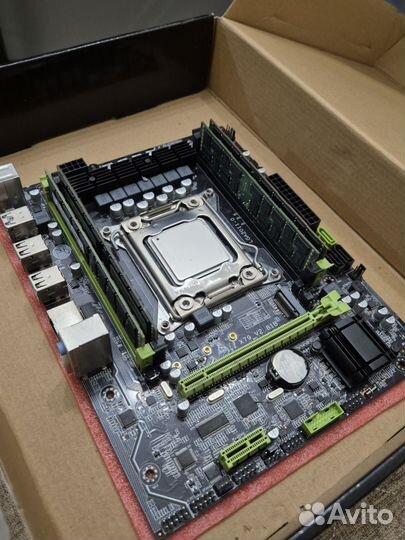LGA2011:X79G+xeon e5 2689v1+32GB+SSD120gb+куллер