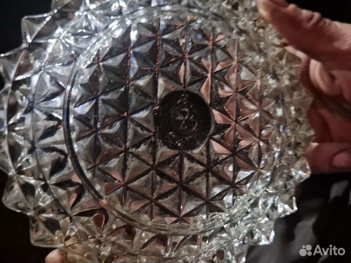Салатник хрустальный СССР