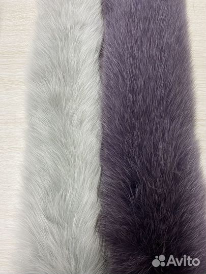 Мех на капюшон опушка, кончики хвостов