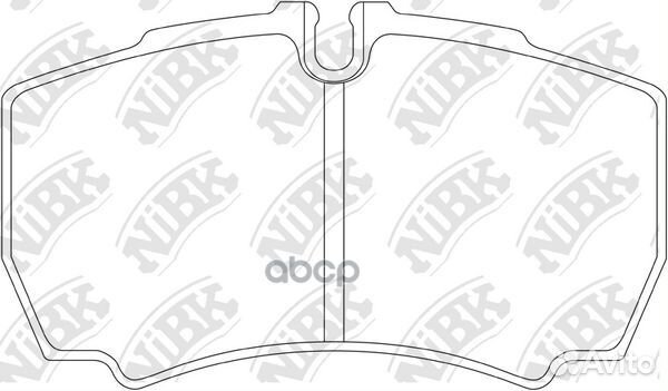 Колодки тормозные дисковые задние NiBK PN0338 Я