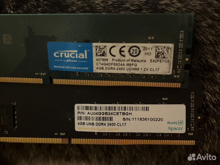 Оперативная память ddr4 4gb 2400