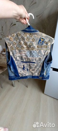 Джинсовая желетка