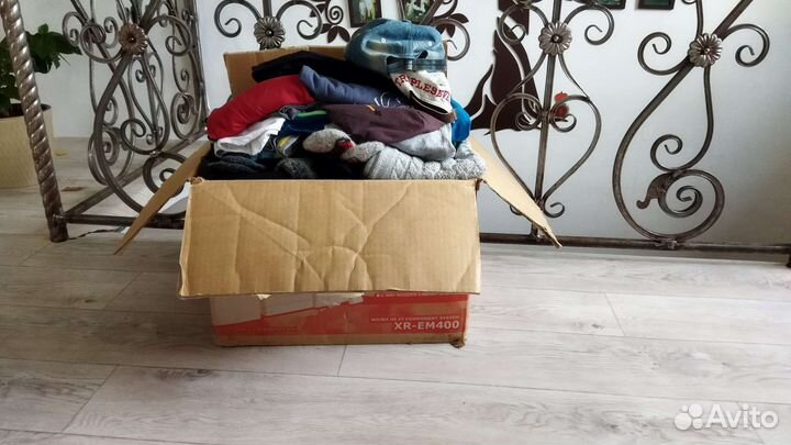 Большая коробка одежды 134-140-146 мальчика