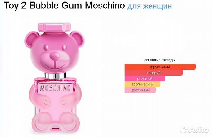 Туалетная вода Moschino Toy 2 Bubble Gum