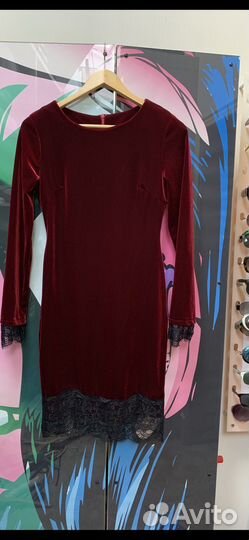 Бархатное платье