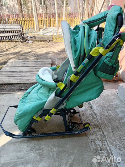 Детские санки коляска