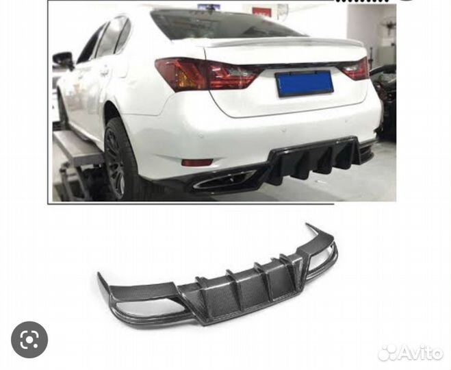 Диффузор заднего бампера Lexus gs 4 поколения