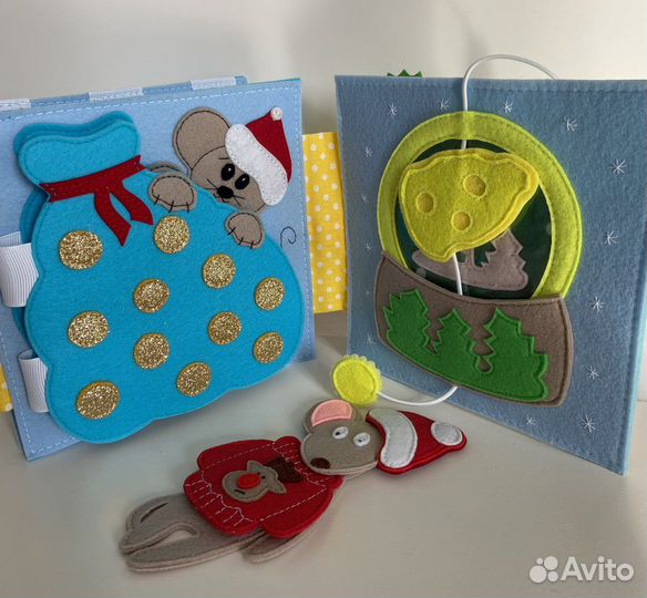 Детская книга из фетра