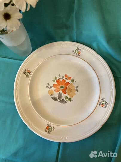 Тарелка зик и штоф керамический из СССР