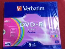 Болванки DVD+R (упаковка 5шт.)
