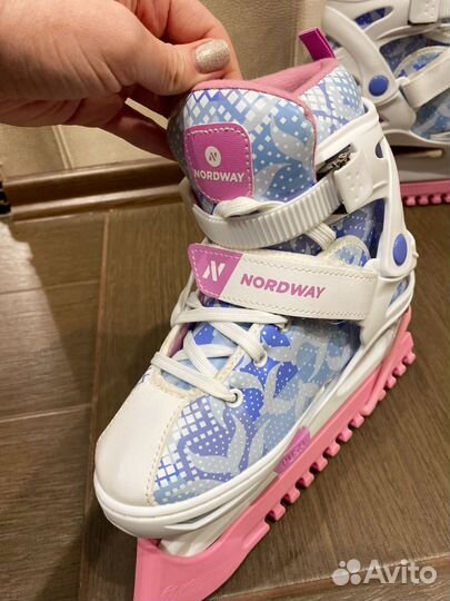 Коньки детские раздвижные nordway 31 36