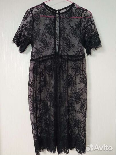 Платье туника гипюр