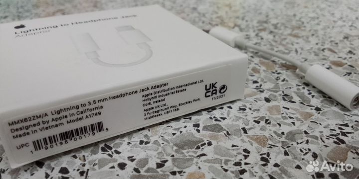 Apple переходник lightning -3.5