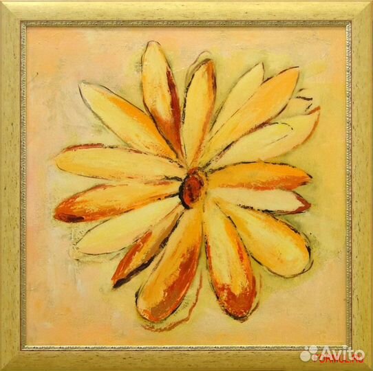 160034 Картина Авторская работа Солнечный цветок